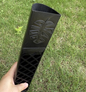 17 Inch Height <strong>Selfwatering</strong> Durable Injection Molded Plastic Moss Pole Front Open with Black Color for Home &amp; Garden Use - Product Image 1