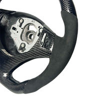 Volant sport personnalisé en cuir et fibre de carbone véritable pour E82/E87/E88/E90/E91/E92/E93 M3