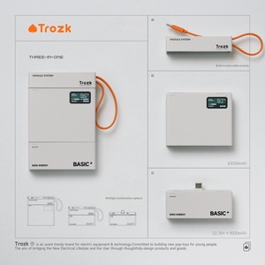พาวเวอร์แบงค์แบบแคปซูลพรีเมียม 15000mAh แบบถอดได้ ได้รับการรับรองจากสายการบิน เหมาะสำหรับการเดินทางกลางแจ้ง - Product Image 4