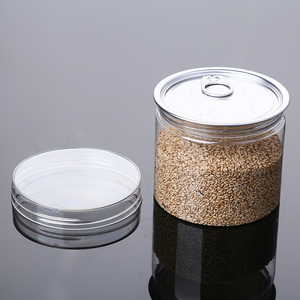 Contenants alimentaires en plastique PET transparent à large ouverture de qualité alimentaire 8oz 12oz 16oz, pots vides pour salades et fruits secs avec couvercle à anneau de traction - Product Image 5