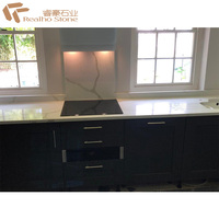 Plan de travail en quartz Pental Calacatta Gold