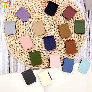 Promotional PU Leather Magnetic Bookmarks Bulk Graduation Gifts Bookmark Magnetic Book Clips Reading Gift Book Accessories