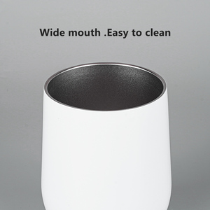 Jianyang Cá nhân hoá tùy chỉnh đôi tường 12 oz thăng hoa trắng khoảng trống chân không rượu vang Kính Tumbler trứng hình trắng đồng bằng Cup - Product Image 3
