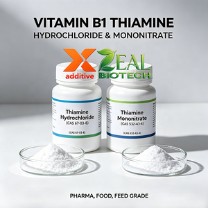 Vitamin B1 Thiaminhydrochlorid/Thiaminmononitrat CAS 67-03-8/532-43-4 Pharma Gesundheitsnahrung Getränke Aquakultur ZEAL BIOTECH - Product Image 1