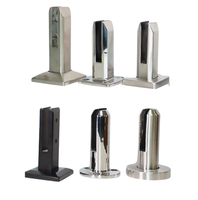 Spigots carrés étanches en acier inoxydable pour clôtures de piscine, balustrades de terrasse, garde-corps de piscine, système de garde-corps trempé
