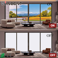 Film PDLC pour cloisons de verre de bureau, films décoratifs modernes à intensité variable électriquement, haute sécurité, pour meubles