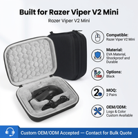 Étui de transport rigide compatible avec la souris de jeu filaire Razer Viper V2 Mini, pochette de rangement portable