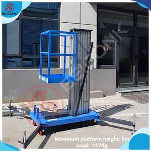 बीगक ऊर्ध्वाधर अधिकतम काम करने की ऊंचाई 4 मीटर 8 मीटर 10 मीटर 18 मीटर एल्यूमीनियम इलेक्ट्रिक एक आदमी एकल मास्ट लिफ्ट बिक्री के लिए - Product Image 4