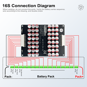 Heltechenergy 12S 14S 16S 5.5A активный балансировщик 12-16S Lifepo4 NMC LTO LithiumBattery, активный конденсатор, модуль выравнивания - Product Image 6