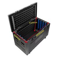 Boîtier d'écran LED à double couche antichoc avec ceinture de verrouillage en PE, 500*500-500*1000mm, utilisé pour la protection du transport