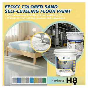 Peinture époxy ZT, couleur sable, antidérapante et résistante à l'usure, peinture pour sols en ciment auto-nivelante, peinture pour sols en marbre - Product Image 5