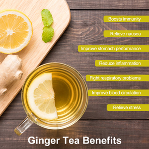 Thé au citron, gingembre et miel de fabrication artisanale pour la gorge irritée, le rhume et la <span class=keywords><strong>grippe</strong></span>, sans caféine, sans lactose, enrichi en vitamine B, carotène, citron, gingembre, limao, gengibre - Product Image 3