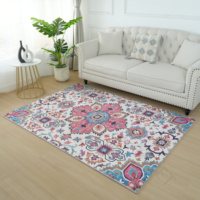Tapis en velours tourterelle de grande taille personnalisé en usine tapis antidérapant classique vintage bohème imprimé tapis pour le salon