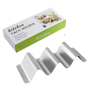 Exhibidor comercial de 2 niveles de acero inoxidable 430 para tortillas de maíz, soporte para burritos y tacos, y soporte para panqueques para servir tacos - Product Image 4