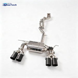 ระบบท่อไอเสีย FlowTech Professional High Performance Valvetronic Catback สำหรับ F8X F80 M3 M4 3.0T S55 ผลิตจากสแตนเลสสตีลแบบกระจกเงา - Product Image 3