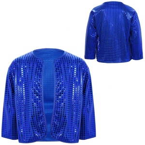 Chaqueta Bolero de Lentejuelas para Niñas, Chaqueta Corta con Frente Abierto para Danza, Ballet, Gimnasia, Actuaciones en Escenario, Patinaje Artístico, Personalizada - Product Image 2