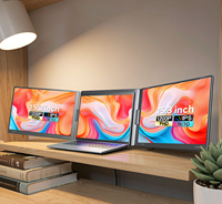 Produit Tendance 2026 – Écran d'extension portable 15,3 pouces pour ordinateur portable, triple moniteur FHD IPS