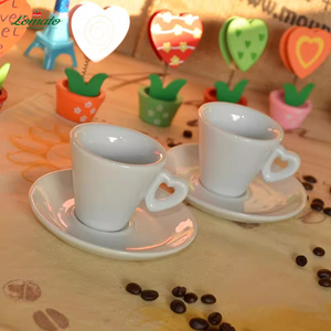 Taza y Platillo de Café de Cerámica Personalizados de Alta Calidad, Taza de Porcelana Blanca para Cafetería, Hotel, Boda, Vajilla al por Mayor - Product Image 5