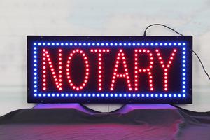 Letreros de tienda pública de Notario súper brillante de 11*27 pulgadas, letreros Led para interiores, iluminación publicitaria, pantalla animada para <span class=keywords><strong>abogado</strong></span> - Product Image 2