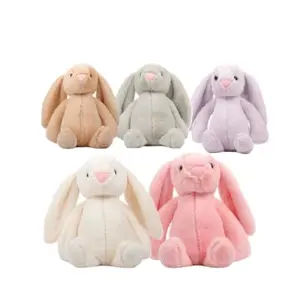 free sample stuffed custom plush long ear colorful bunny toy/wholesale plush rabbit toy for easter festival/plush bunny toy