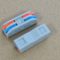 Connecteur de câblage à levier PCT-2-2 2 entrées 2 sorties 32A 250V, bornier électrique à connexion rapide pour fils de 0,2-2,5 mm²