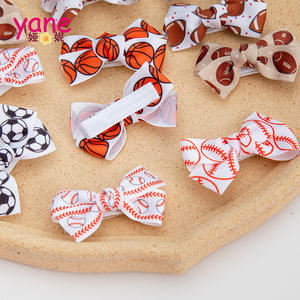 مجموعة مشابك الشعر الرياضية، مجموعة مشابك شعر على شكل فيونكة كرة القدم الرياضية - Product Image 5