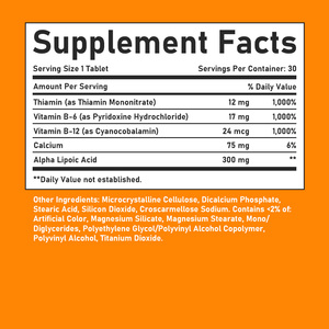 Comprimés de vitamines à marque privée pour le calcium et l'acide alpha-lipoïque, contribuent à maintenir la santé oculaire, soutien de la vision, complexe vitaminique - Product Image 3