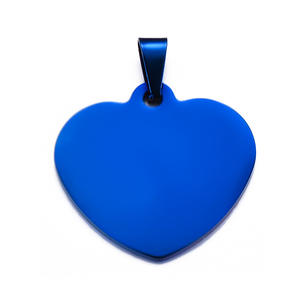 Targhette con nome per cani in acciaio inossidabile a forma di cuore 1000 posizione portachiavi in argento 2.5cm tradizionale portachiavi con targa smarrita - Product Image 5