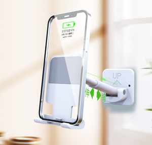 Support mural de cuisine pliable et réglable, support de téléphone et <span class=keywords><strong>tablette</strong></span> pour <span class=keywords><strong>miroir</strong></span> de salle de bain - Product Image 1