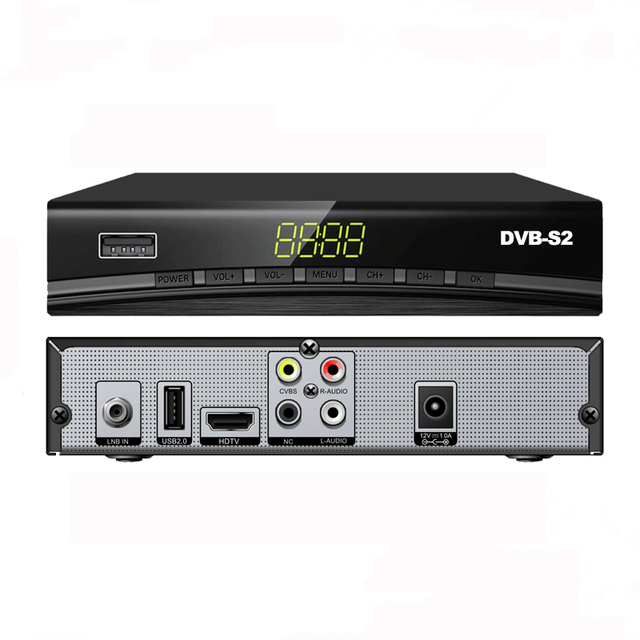 Uuvision Newest FTA DVB-S2 HD Satellite Receiver Dvb s2 Mpeg4 hd Tv Receiver Set Top Box
