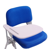 Chaise d'entraînement multifonctionnelle pliable contemporaine avec tablette d'écriture pour la maison, le bureau et l'école