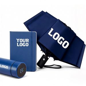 Paraguas con Logotipo Personalizado, Regalos Promocionales Empresariales, Paraguas Manual y Automático de 3 Pliegues, Paraguas Clásico - Product Image 1