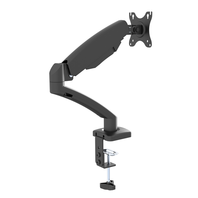 FocusMount for 32 Inch Single Arm Adjustable Gas Spring Desktop Monitor Mount Stand VESA75X75 100X100 for Home Office  Game Use