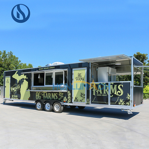 Trailer thực phẩm di động 10m đầy đủ nhà bếp Thương mại xe tải thực phẩm nhượng Bộ với trang bị đầy đủ tiêu chuẩn Châu Âu USA - Product Image 1