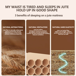 8cm Yellow Flocking Cover Breathable Eco-Friendly <strong>Firm</strong> <strong>Mattress</strong> <strong>Topper</strong> for Children with Spine Protection for Apartment Use - Product Image 3