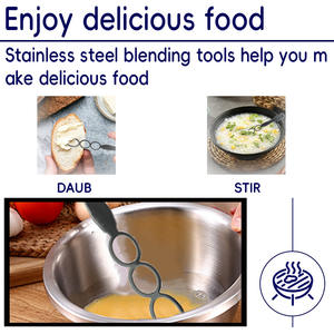 Nuevo mezclador de mantequilla de maní, herramienta de cocina de acero inoxidable para hornear, utensilios de repostería, fácil de usar, mezcla duradera y eficiente - Product Image 4