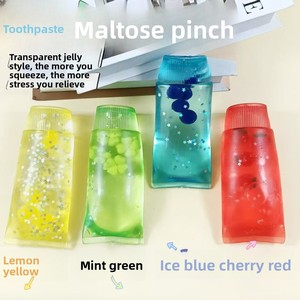 Giocattolo da spremere a lento ritorno in maltosio, a forma di dentifricio Aurora fluido transfrontaliero, creativo, trasparente, termoplastico che cambia forma, 12 cm - Product Image 2