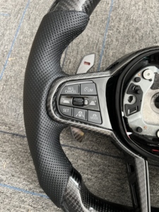Pour <span class=keywords><strong>BMW</strong></span> G20 G30 G21 G22 G23 Série 3 320i 325i 330i 2019 2020 <span class=keywords><strong>2023</strong></span> Volant sport en fibre de carbone Accessoires intérieurs de voiture - Product Image 6