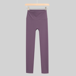 Pantalon de yoga sport pour femme avec logo personnalisé, taille haute, sans couture, élastique, amincissant, avec poche, en Spandex/Nylon - Product Image 4
