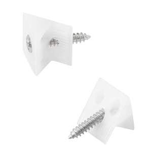 Bền Màu Trắng Nhựa Nhỏ Góc Nẹp Đồ Nội Thất Fastener Cho Ngăn Kéo Dưới Sửa Chữa Sửa Chữa Sửa Chữa Mending Nêm Tủ Hội Đồng Quản Trị Hỗ Trợ - Product Image 4