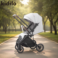 Poussette bébé Kidilo 6530 non toxique, légère, portable, avec roues 3D en PU et cadre en alliage d'aluminium, pour enfants de 0 à 3 ans