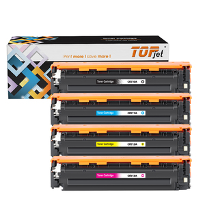 Topjet CF210A CF211A CF212A CF213A 131A CRG131 731 531 Ensemble de cartouches de toner couleur compatibles pour imprimante HP M251nw M276 <span class=keywords><strong>7100</strong></span> - Product Image 1