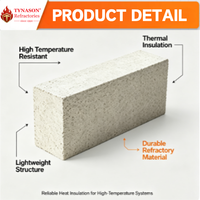 Brique isolante en mullite sur mesure, légère, écologique, résistante à la chaleur, pour four de traitement thermique