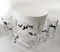 Seau à glace solide durable Vodka Cooler White Ice Cube Ice Box Bouteilles Cooler Container