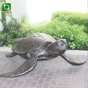 รูปปั้นเต่าทะเลทองสัมฤทธิ์กลางแจ้ง ประติมากรรมสัตว์<span class=keywords><strong>ทะเล</strong></span>โลหะ - Product Image 4