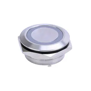 19mm Momentary Push Button Micro Switch 2A 12V 1NO SPST Illuminated Red Green Blue Lighting 4pins LED Pushbutton Switches