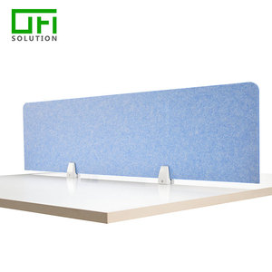 Fábrica de tamaño personalizado de fibra de poliéster de partición de <span class=keywords><strong>oficina</strong></span> de Panel acústico instalar fácilmente escritorio divisor de pantalla - Product Image 6