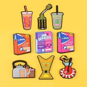 Nueva llegada al por mayor PVC personalizado Zueco árabe lindo dibujos animados <span class=keywords><strong>Karol</strong></span> <span class=keywords><strong>G</strong></span> personaje zapato encantos - Product Image 2