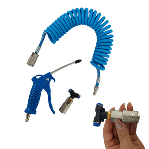 Kit de pistolet à air comprimé industriel avec tuyau enroulé en PU pour le nettoyage des ateliers de camions -001 - Product Image 4