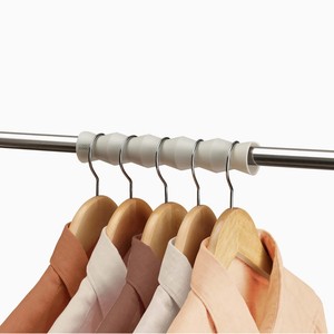 Clothing Organizer Hanger Rail Adjustable Aluminum Polygon Wall Mounted Wardrobe <b>Storage</b> Minimalist Design - Product Image 2